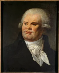 Portrett av Georges Danton (1759 - 1794) taler og politiker. Anonymt maleri fra 1700-tallet. Olje på lerret. Mål: 0,61 x 0,49 m. Paris, Musee Carnavalet.