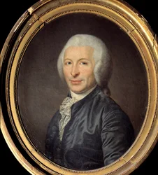 Portrett av Joseph Ignace Guillotin (1738-1814) lege og politiker Anonym maleri. 1784. Dim. 0,60 x 0,49 m Paris, Musee Carnavalet