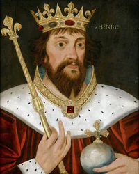 Portrett av kong Henrik I av England (Henrik I Beauclerc) (1068-1135), anonym. Privat samling