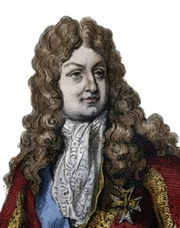 Portrett av Philippe II, hertugen av Orleans (1674-1723), medlem av kongefamilien i Frankrike og kongeriket fra 1715 til 1723. illustrasjon fra «Le Plutarque Français» av Edmond Mennechet
