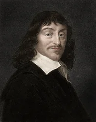 Portrett av Rene Descartes (1596–1650), engelsk filosof og forfatter