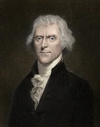 Portrett av Thomas Jefferson (1743-1826), USAs president fra 1801 til 1809 - Thomas Jefferson (1743-1826), USAs 3. president