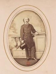Portrett av komponisten Luigi Arditi (1822-1903), Anonym . Albumin bilde. Privat samling