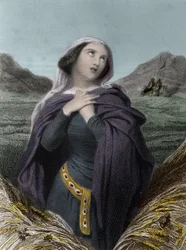 Saint Adelaide eller Adelaide of Burgundy (931-999) - Adelaide of Italy - også kalt Adelaide of Burgundy - i """" The Saintes Femmes""". 1852.””