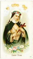 Saint Rose of Lima (gravering