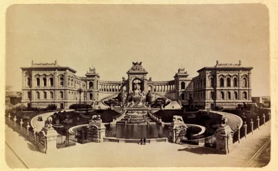 Byen Marseille og dens omgivelser rundt 1885 -1890: Lonchamp Palace (Museum of Fine Arts), privat samling