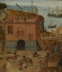 Babels tårn, ca. 1490 (olje på panel)