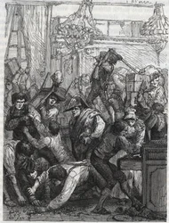 Tyveri av møbelvakten (nåværende Hotel de la Marine, Place de la Concorde) - Tyveri i uken fra 11. til 17. september 1792 av et band på oppdrag fra Paul Miette, fra en del av Diamonds, på hotel du Garde-Meuble de la Couronne, Paris, hvor t