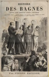 Tittelside til boken "History of convicts from their creation to today" (1877) av Pierre Zaccone (1817-1895).