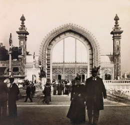 Universell utstilling av 1900 - Exposition Universelle de 1900 i Paris: L'Entre des Serres - privat samling