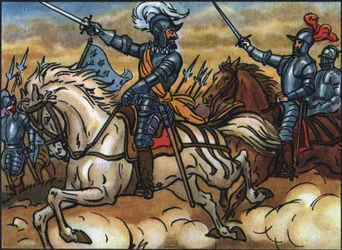 Religionskrig: «Kong Henry IV har slaget ved Ivry, 14. mars
