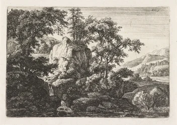 Dobbel foss Landskap med steiner (serietittel)