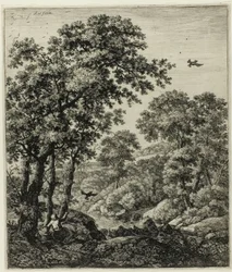Elias i ødemarken, fra Seks landskapsemner fra Det gamle testamentet