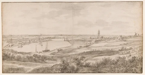 Utsikt over Rhenen fra øst