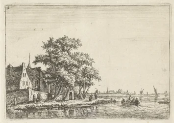 Kirke på vannet Landskap med figurer (serietittel)