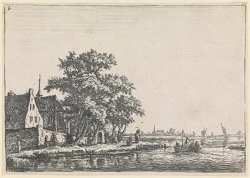 Kirkegård ved vannkanten (nr. 2 fra en serie på 12 trykk)