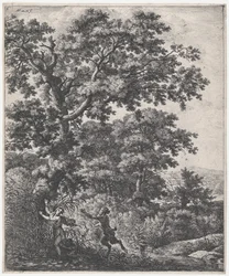 Landskap med Pan og Syrinx, 1600-tallet.