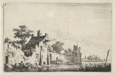 Bymur på vannet Landskap med figurer (serietittel)