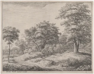 Hyrden sover på en liten bakke, 1600-tallet.