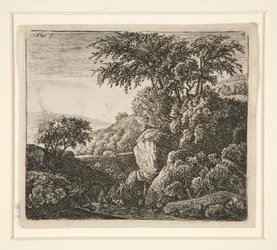 Den lille fossen, fra et sett med 4 etsninger, B. 3-6