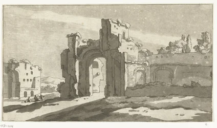 Ruinene av hovedhallen til badene i Caracalla, Roma