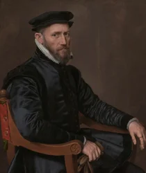 Portrett av Sir Thomas Gresham (1519–1579), ca. 1560–ca. 1565 (olje på panel)
