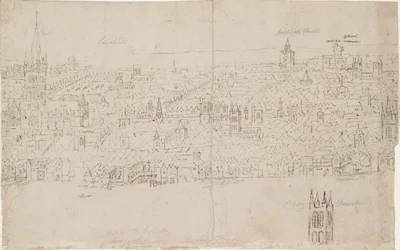Panorama av London sett fra Southwark: St Paul