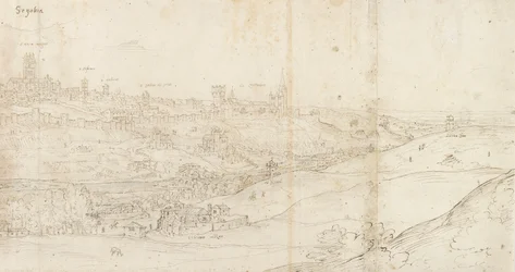 Panoramautsikt over Segovia fra øst, c1560-1570