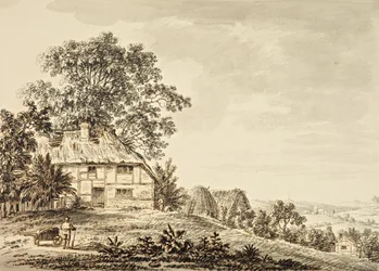 Country Scene (blekk på papir)