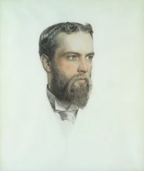 Head of a Man, 1904 (farget kritt)