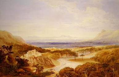 River View (akvarell over blyant på papir)