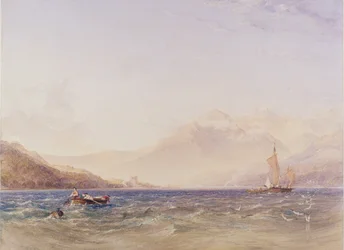 Innerst i Loch Fyne, med Dindarra Castle, 1850