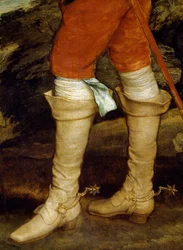 Charles I jakt, av Anthony van Dyck (1599-1641), detalj