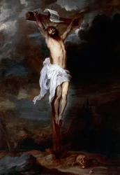 Crucifixion, ca 1621-1625, av Anton van Dyck (1599-1641), olje på lerret