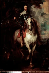 Rytterportrett av Charles I Stuart (1600 - 1649), konge av England, maleri av Antony Van Dyck (1599-1641)