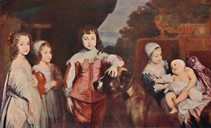 Fem eldste barn av Charles I, 1637, 1903