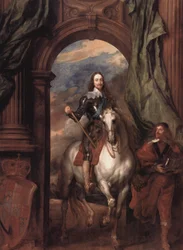 Portrett av Karl I, konge av England, til hest med sin hestekaster St. Antoine Karl I (1600–1649) med M. de St. Antoine