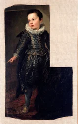 Portrett av Ansaldo Pallavicino (født 1622) som barn. Antonie Van Dyck (1599-1641), ca. 1625, mål 288x198 cm, Genova, Galleria Nazionale di Palazzo Spinola