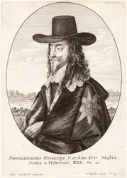 Portrett av Charles I, pub. 1649