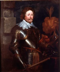 Portrett av Frederic Henri de Nassau Prince of Orange (1584-1647) Kaptein og generaladmiral for De forente provinser Maleri av Antonie Van Dyck (1599-1641) 1628-1629 Søn. 121x103 cm Genes, Galleria di Palazzo Rosso
