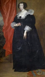 Portrett av Margareta av Lorraine (1615-1672), av Anthony van Dyck, olje på lerret, 204x117 cm