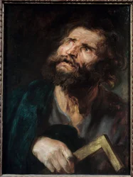 Saint Jude Representasjon av apostelen Saint Jude av Thaddee. Maleri av Anton van Dyck (1599-1641)