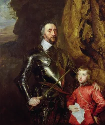 Thomas Howard, 2. jarl av Arundel, med barnebarnet Thomas, senere 5. hertug av Norfolk, 1635-36