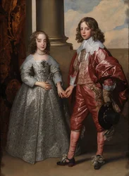 Vilhelm II, prins av Oranien, og hans brud Mary Stuart. Dobbeltportrett av Vilhelm II (1626-1650), prins av Oranien, og prinsesse Mary Stuart (1631-1660), senere Princess Royal