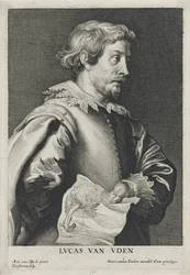 Lucas van Uden, 1630-1640 etsning av Lucus Vorsterman (1595-1675) (etsing med gravering på lagt papir)