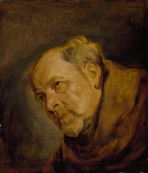 Leder for en munk (Jan Malderus, biskop av Antwerpen, som Saint Bonaventura)