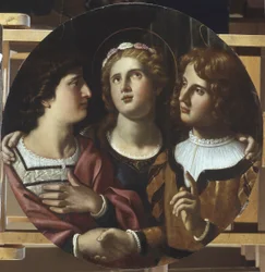 St. Cecilia mellom St. Tiburtius og Valerianus