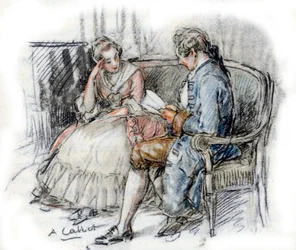 Werther leser en Charlotte (