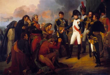 Keiser Napoleon I (1769-1821) før Madrid: keiseren mottok en deputasjon av byen, 3/12/1808, Maleri av Antoine Charles Horace Vernet (1758-1836)