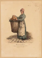 Kakeselgeren, nummer 34 fra The Cries of Paris-serien, gravert av Francois Seraphin Delpech (1778-1825)